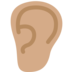 Ear: Medium Skin Tone