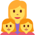 Family: Woman, Girl, Girl