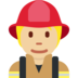 Firefighter: Medium-Light Skin Tone