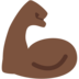 Flexed Biceps: Dark Skin Tone
