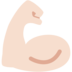 Flexed Biceps: Light Skin Tone
