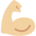 Flexed Biceps: Medium-Light Skin Tone
