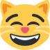 Grinning Cat with Smiling Eyes