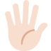 Hand with Fingers Splayed: Light Skin Tone