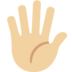 Hand with Fingers Splayed: Medium-Light Skin Tone