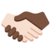 Handshake: Light Skin Tone, Dark Skin Tone