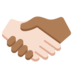 Handshake: Light Skin Tone, Medium-Dark Skin Tone