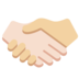 Handshake: Light Skin Tone, Medium-Light Skin Tone