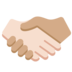 Handshake: Light Skin Tone, Medium Skin Tone