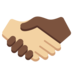 Handshake: Medium-Light Skin Tone, Dark Skin Tone