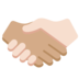 Handshake: Medium Skin Tone, Light Skin Tone