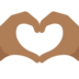 Heart Hands: Medium-Dark Skin Tone