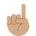 Index Pointing Up: Medium Skin Tone