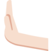Leftwards Pushing Hand: Light Skin Tone