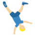 Man Cartwheeling: Medium-Light Skin Tone