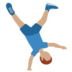 Man Cartwheeling: Medium Skin Tone