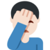 Man Facepalming: Light Skin Tone