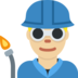 Man Factory Worker: Medium-Light Skin Tone