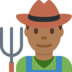 Man Farmer: Medium-Dark Skin Tone