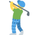 Man Golfing