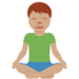 Man in Lotus Position: Medium Skin Tone