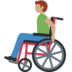 Man in Manual Wheelchair: Medium Skin Tone