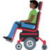 Man in Motorized Wheelchair: Dark Skin Tone