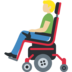 Man in Motorized Wheelchair: Medium-Light Skin Tone