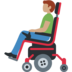 Man in Motorized Wheelchair: Medium Skin Tone