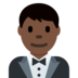 Man in Tuxedo: Dark Skin Tone