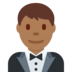 Man in Tuxedo: Medium-Dark Skin Tone
