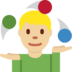 Man Juggling: Medium-Light Skin Tone