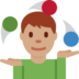Man Juggling: Medium Skin Tone
