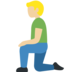 Man Kneeling: Medium-Light Skin Tone