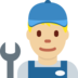 Man Mechanic: Medium-Light Skin Tone