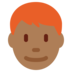 Man: Medium-Dark Skin Tone, Red Hair