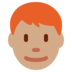 Man: Medium Skin Tone, Red Hair