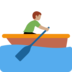 Man Rowing Boat: Medium Skin Tone