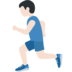 Man Running: Light Skin Tone