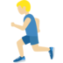 Man Running: Medium-Light Skin Tone