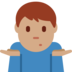 Man Shrugging: Medium Skin Tone