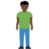 Man Standing: Dark Skin Tone