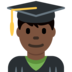 Man Student: Dark Skin Tone