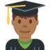 Man Student: Medium-Dark Skin Tone