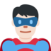 Man Superhero: Light Skin Tone