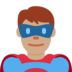 Man Superhero: Medium Skin Tone