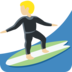Man Surfing: Medium-Light Skin Tone