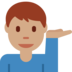 Man Tipping Hand: Medium Skin Tone