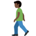 Man Walking: Dark Skin Tone