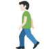 Man Walking: Light Skin Tone